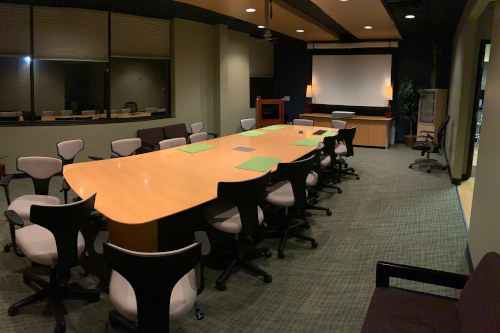 Conference room at Periodontal Surgical Arts.